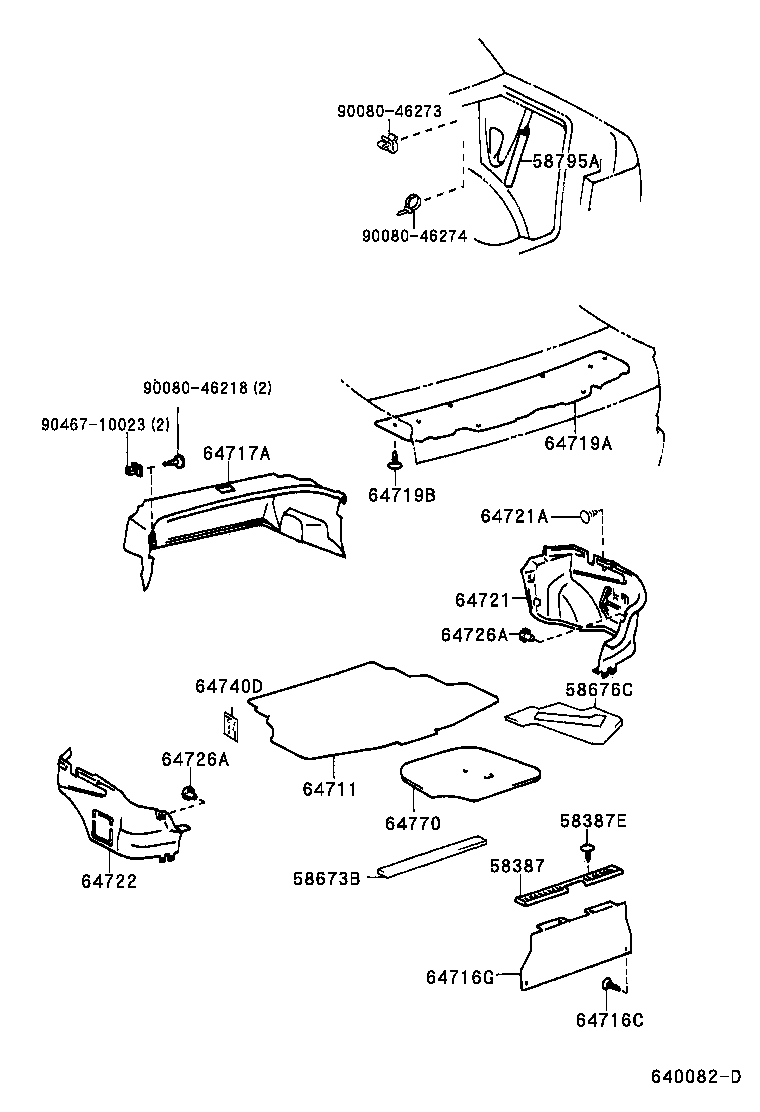 58676-16050 PAD, REAR FLOOR SILENCER product image