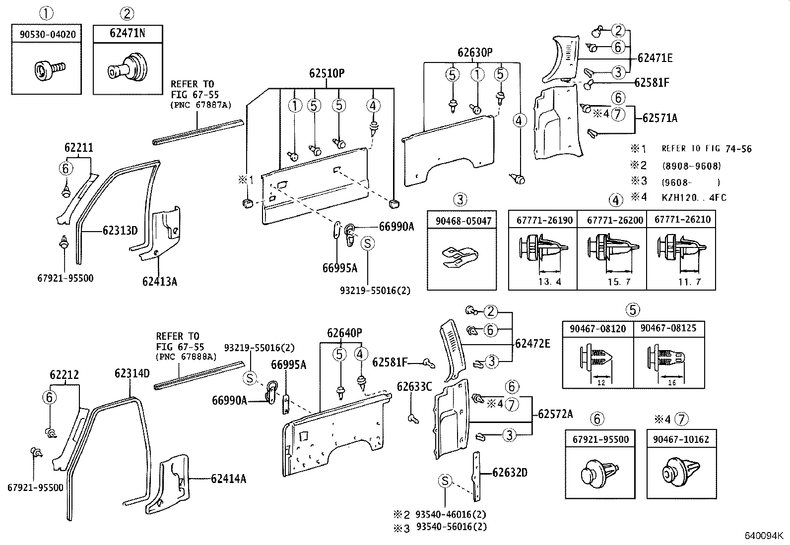 61729-26010 BRACKET, ROOF SIDE RAIL, LH product image