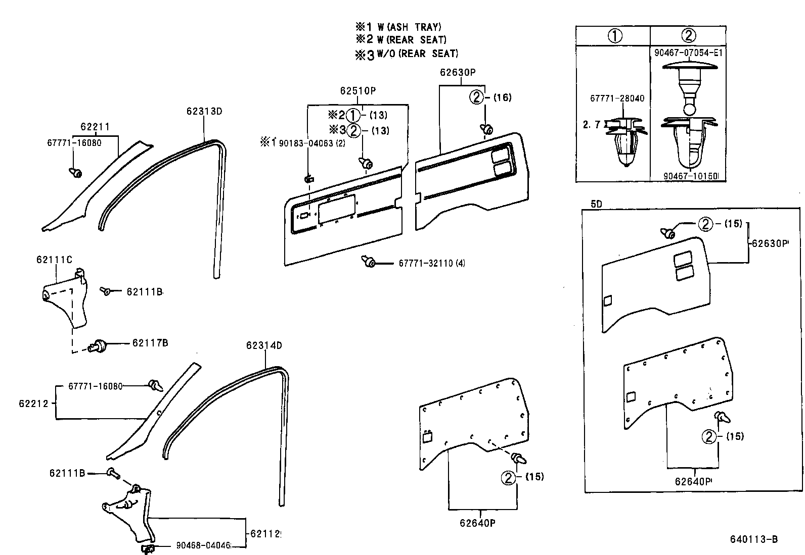 62534-28100 BRACKET, SIDE TRIM, NO.2 product image