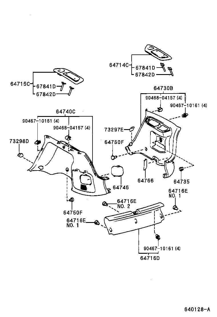 64715-13080-B0 COVER, DECK SIDE TRIM, LH product image