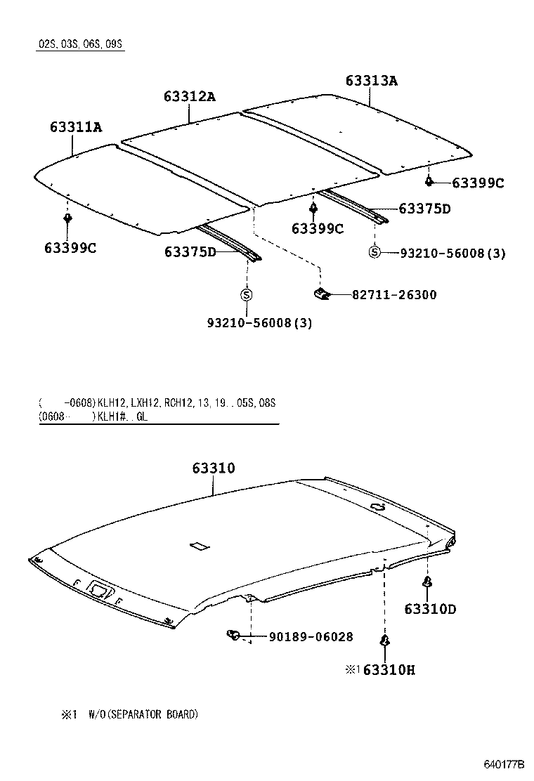 63375-26031 MOULDING, ROOF HEADLINING product image