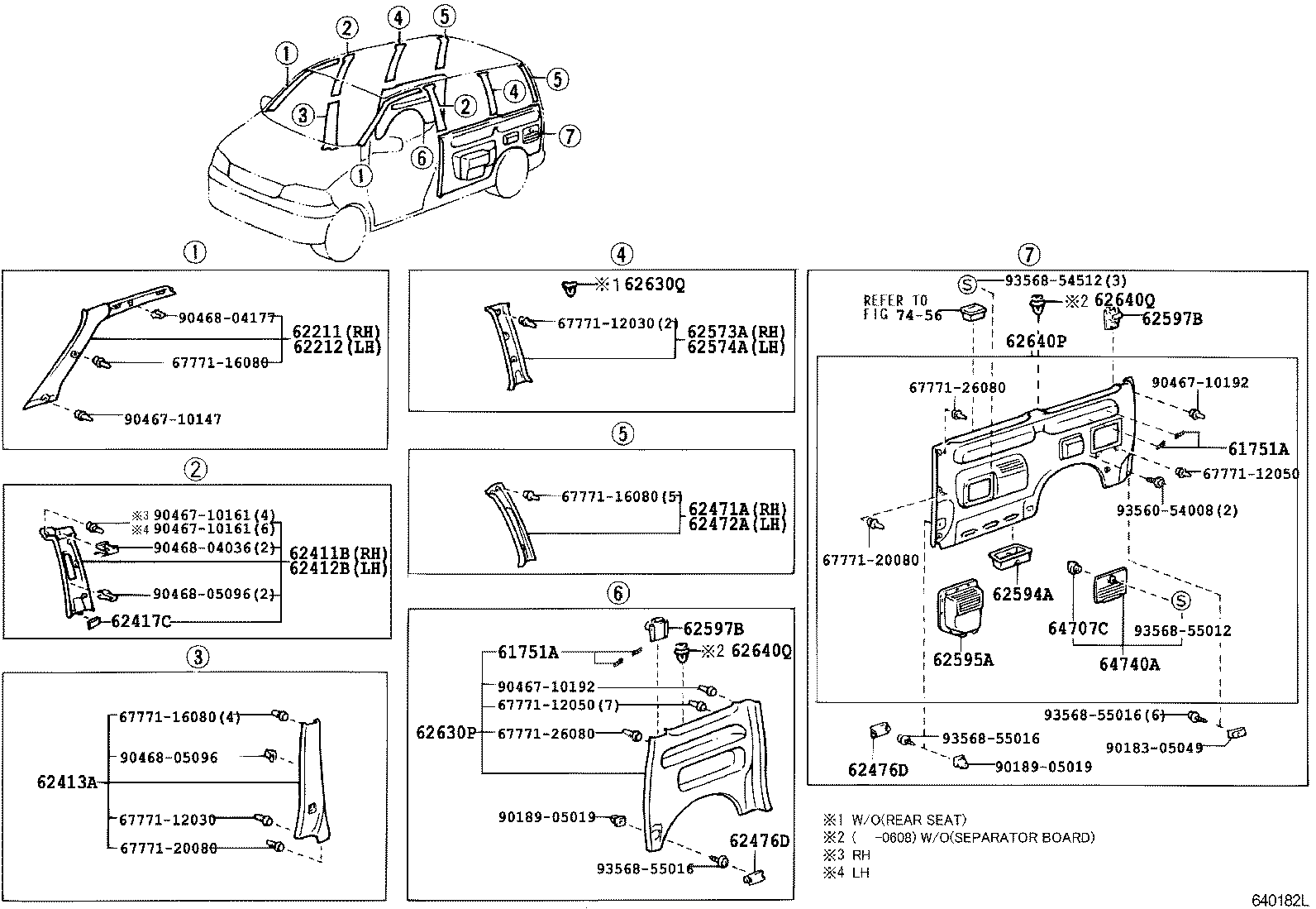62597-26050 CLAMP, QUARTER TRIM product image