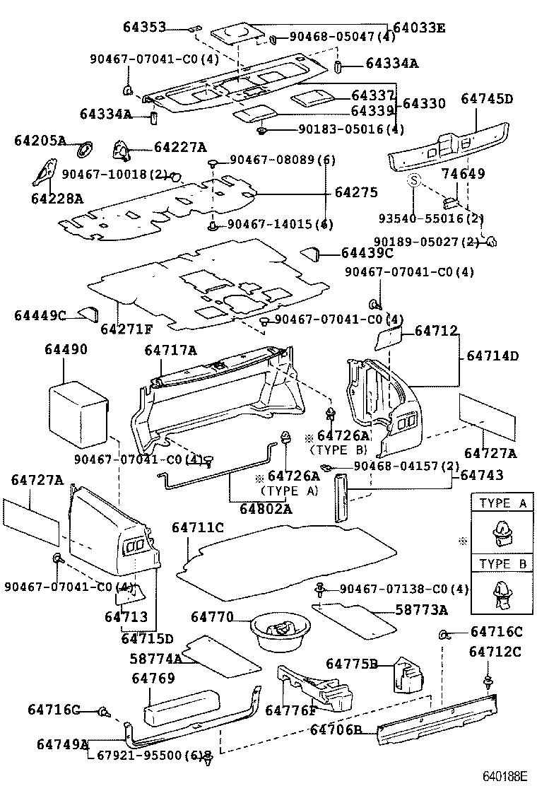 64271-40020 TRIM, ROOM PARTITION product image