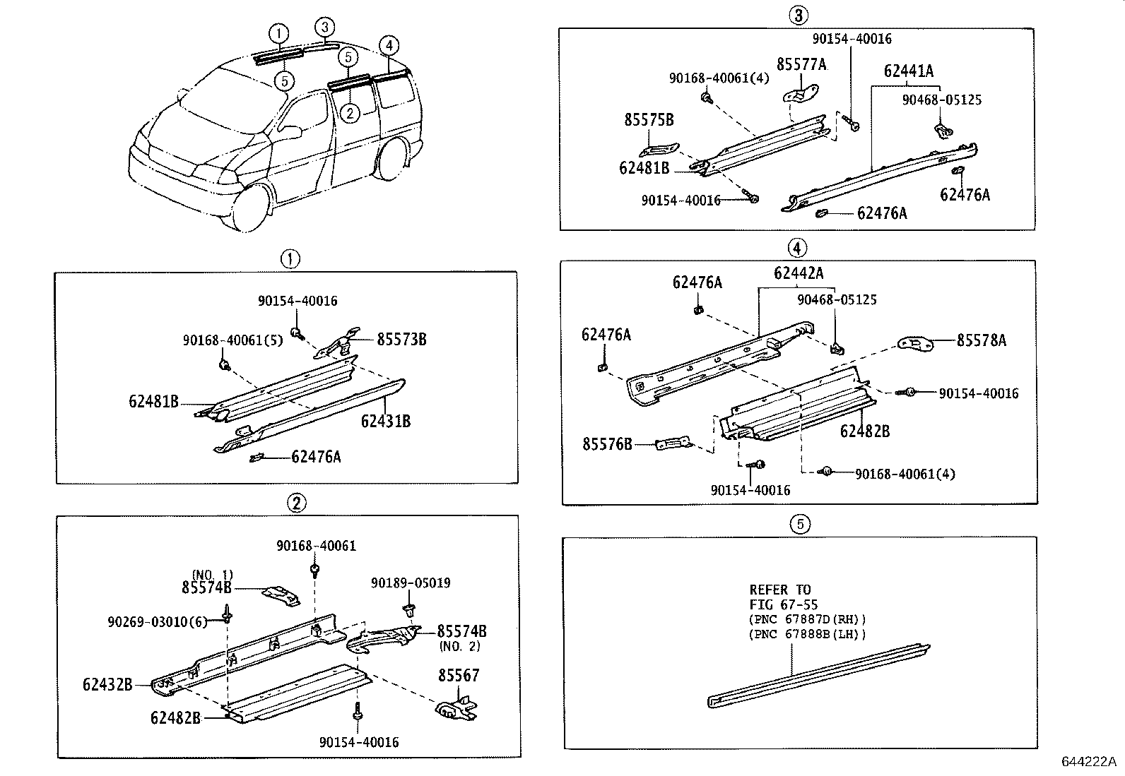 62597-26040 CLAMP, QUARTER TRIM product image