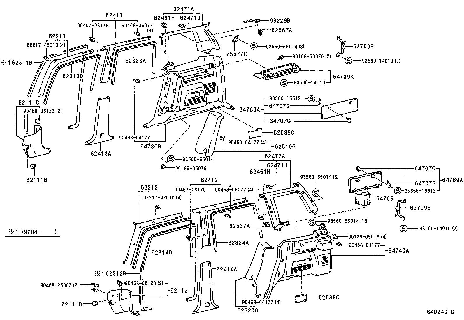 62520-42040-C0 TRIM ASSY, SIDE NO.1, LH product image