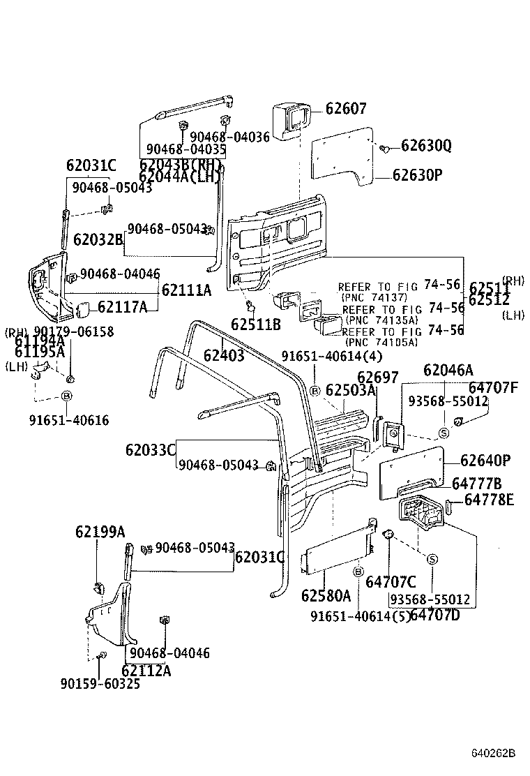 62333-60030-06 TRIM, REAR DOOR OPENING, LH product image