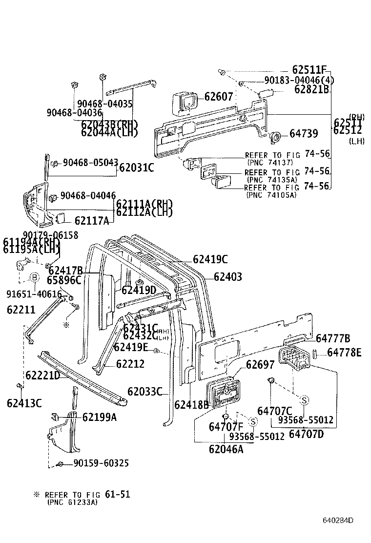 62333-60030-06 TRIM, REAR DOOR OPENING, LH product image