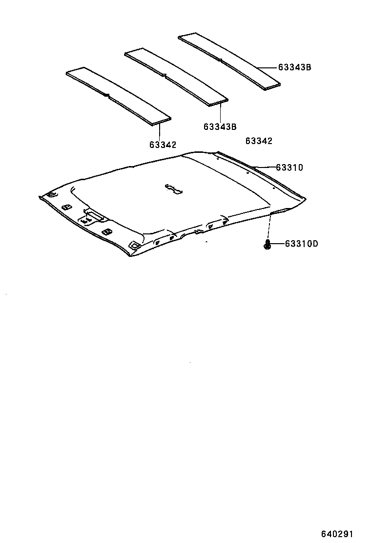 63341-02010 PAD, ROOF SILENCER, NO.2 product image