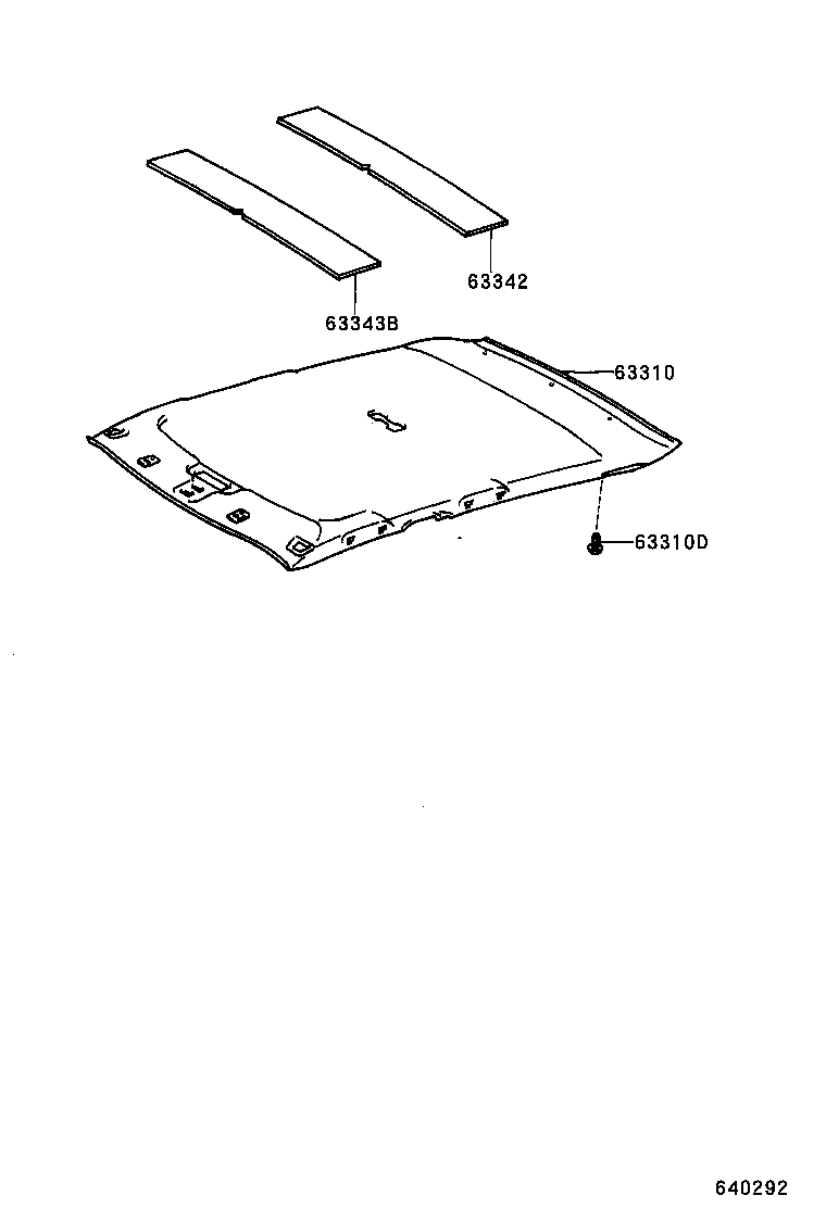 63341-02010 PAD, ROOF SILENCER, NO.2 product image