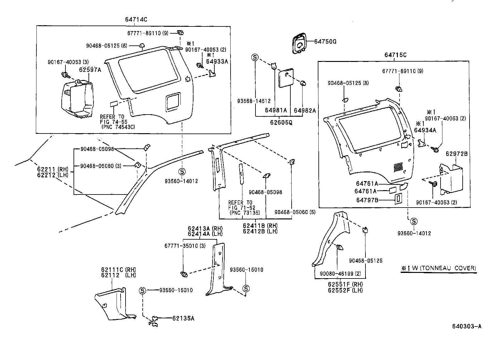 Toyota 62414-35010-B0 GARNISH, CENTER PILLAR, LOWER LH
