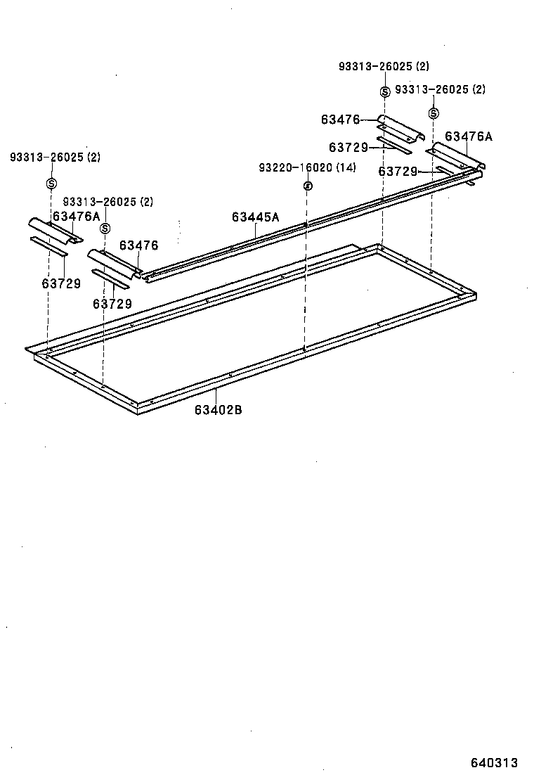 63445-25010 PLATE, ROOM RACK, NO.1 product image