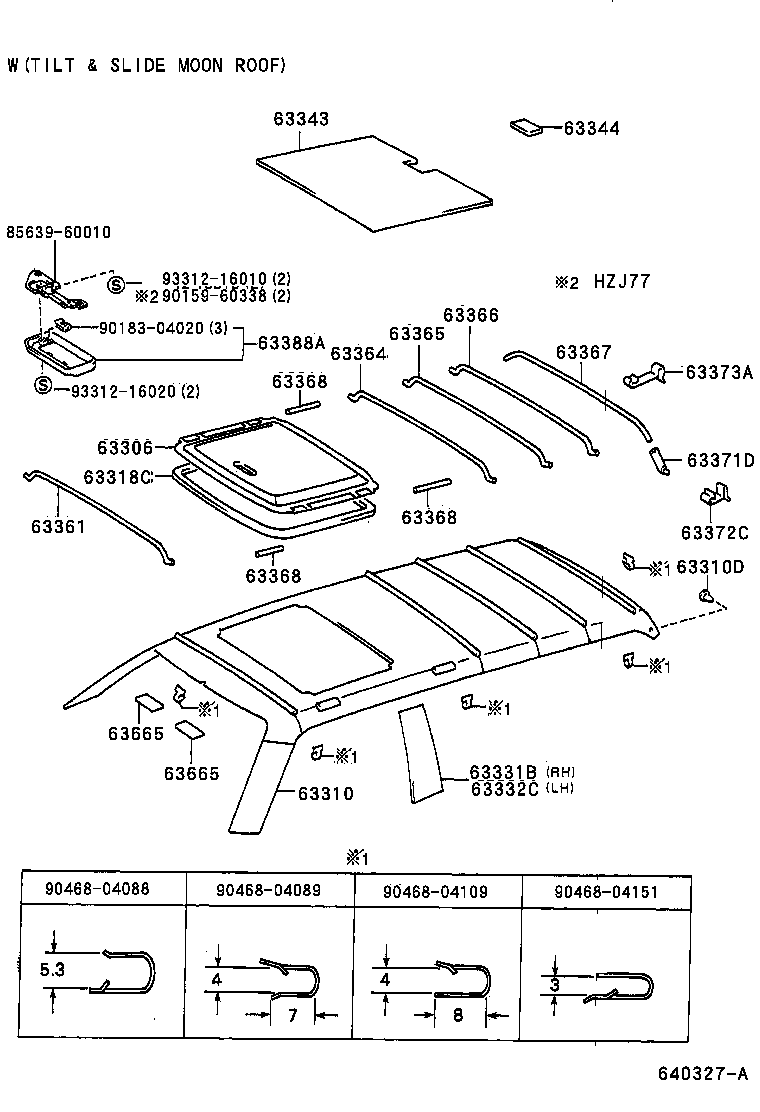 63306-60010-08 TRIM SUB-ASSY, SUNSHADE product image