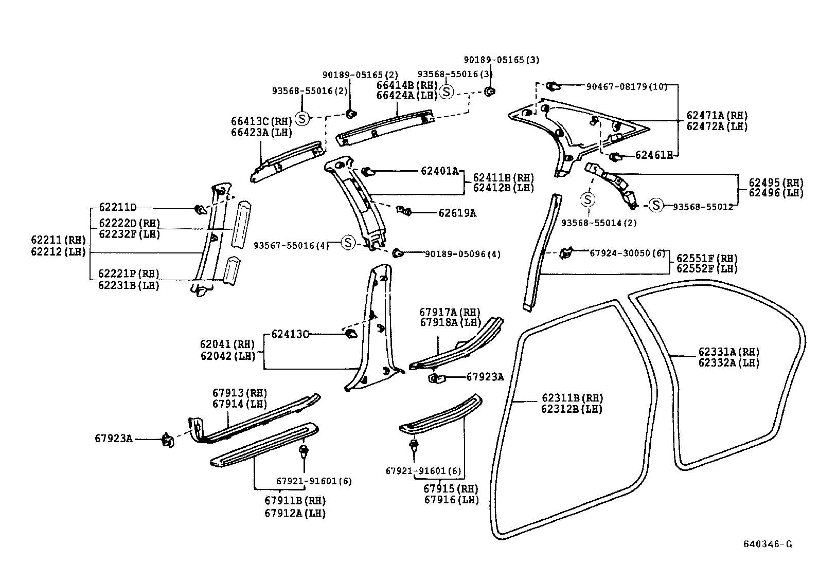 Toyota 62221-30080 SPACER, FRONT PILLAR, NO.1 RH