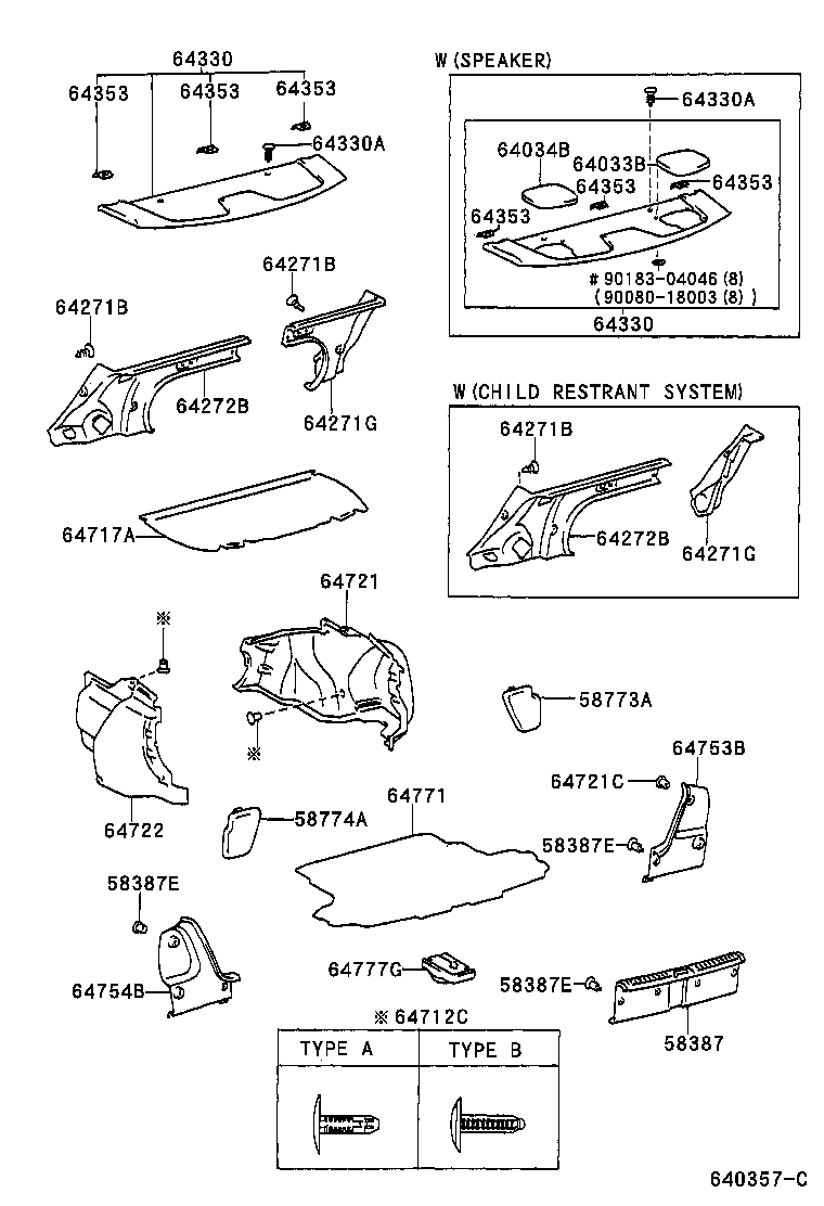 Toyota 58387-02020-C0 PLATE, REAR FLOOR FINISH