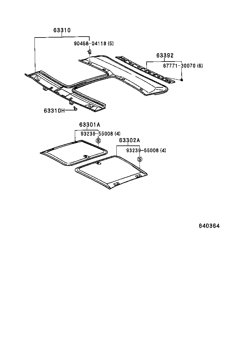 63302-17020-01 TRIM SUB-ASSY, SUNSHADE, NO.1 LH product image