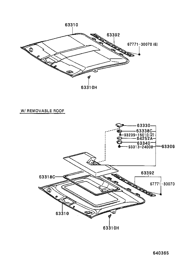 63302-17020-01 TRIM SUB-ASSY, SUNSHADE, NO.1 LH product image