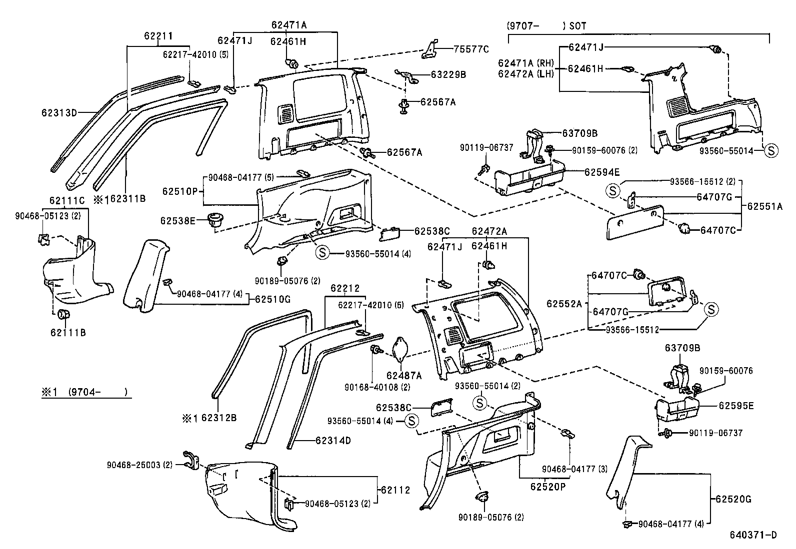 62520-42040-C0 TRIM ASSY, SIDE NO.1, LH product image