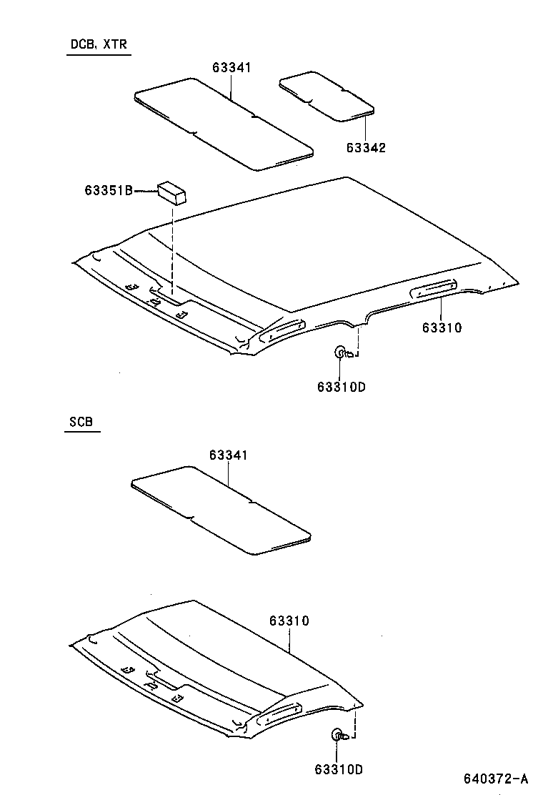 63341-35120 PAD, ROOF SILENCER, NO.1 product image