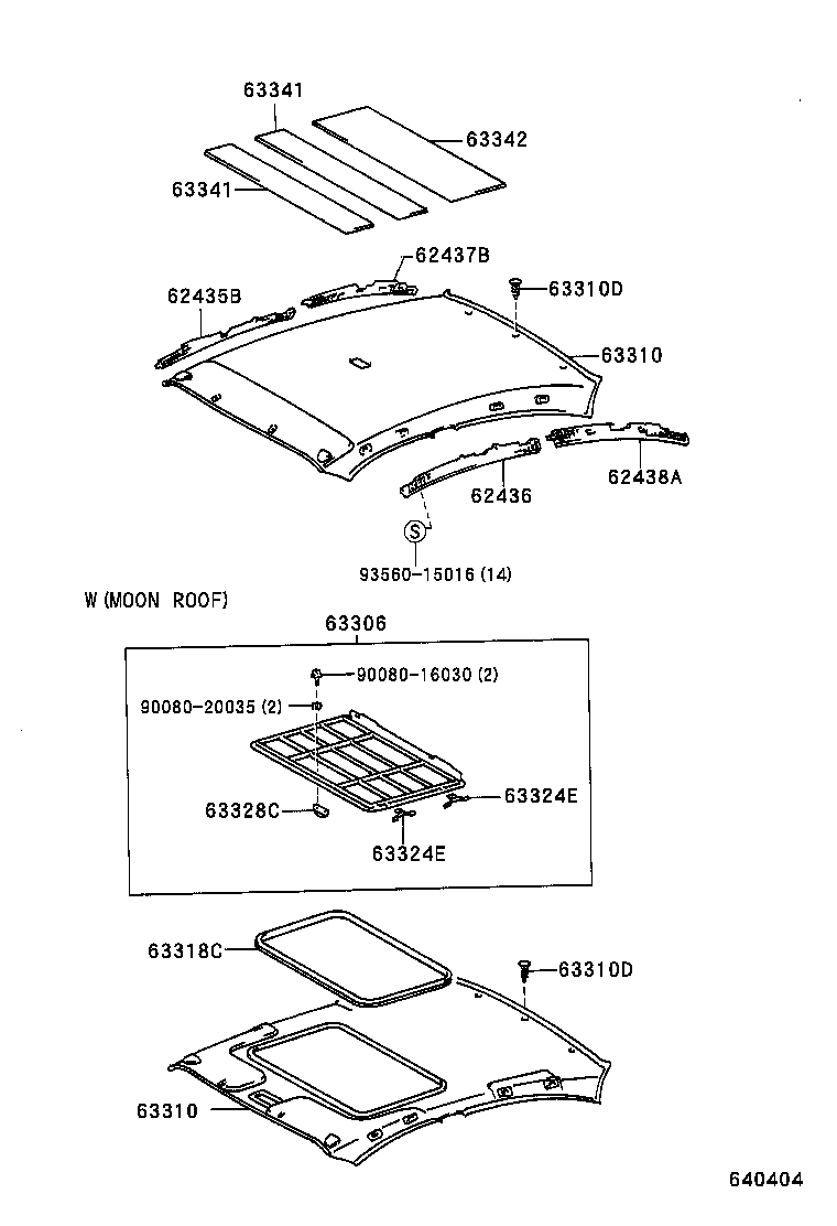63341-05030 PAD, ROOF SILENCER, NO.1 product image