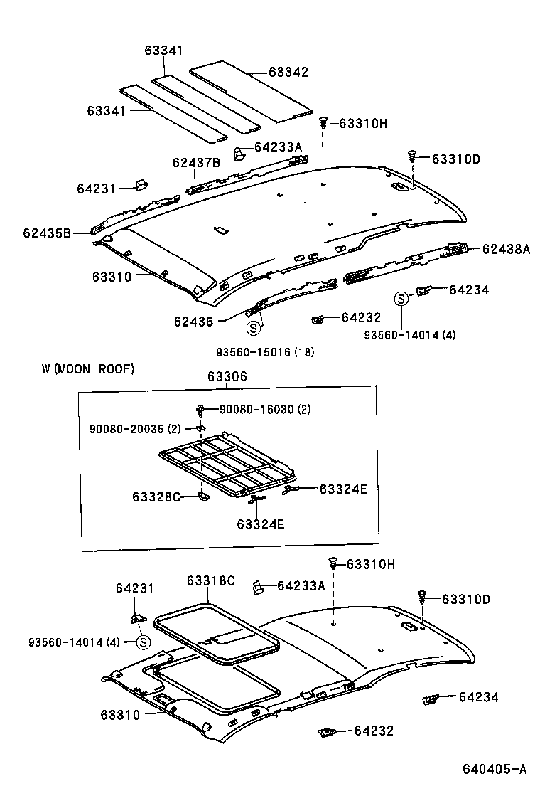 63341-05030 PAD, ROOF SILENCER, NO.1 product image