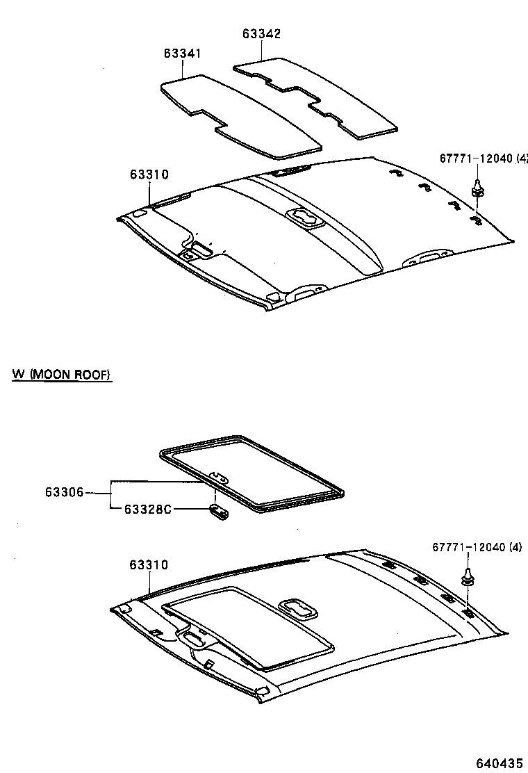 63306-33020-B0 TRIM SUB-ASSY, SUNSHADE product image