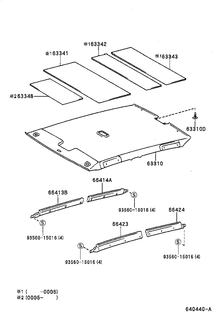 63341-47010 PAD, ROOF SILENCER, NO.1 product image