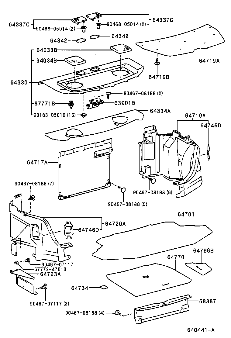 64770-47010 COVER ASSY, SPARE WHEEL product image