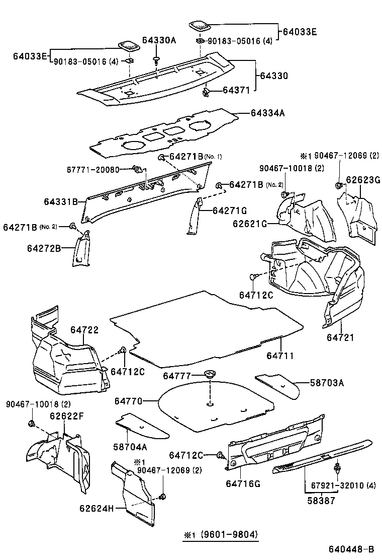 64334-20280 PAD, PACKAGE TRAY TRIM product image