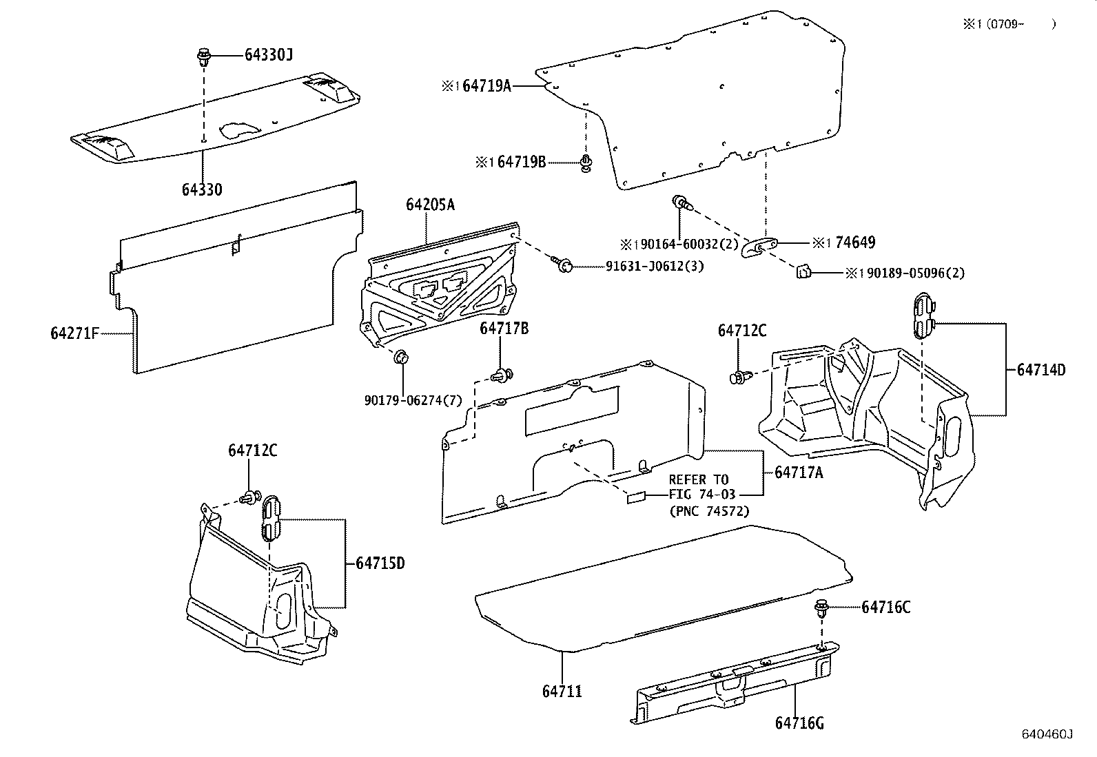 64275-43010 COVER SUB-ASSY, ROOM PARTITION product image