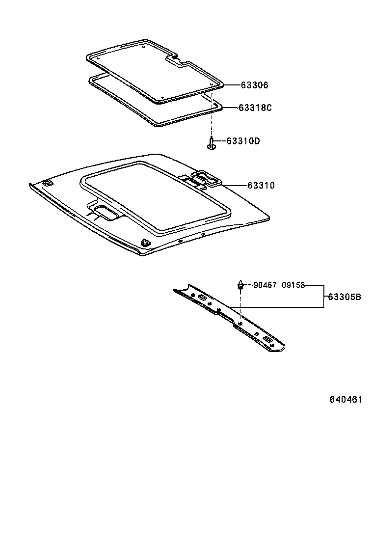 63351-42010 PAD, ROOF HEADLINING product image