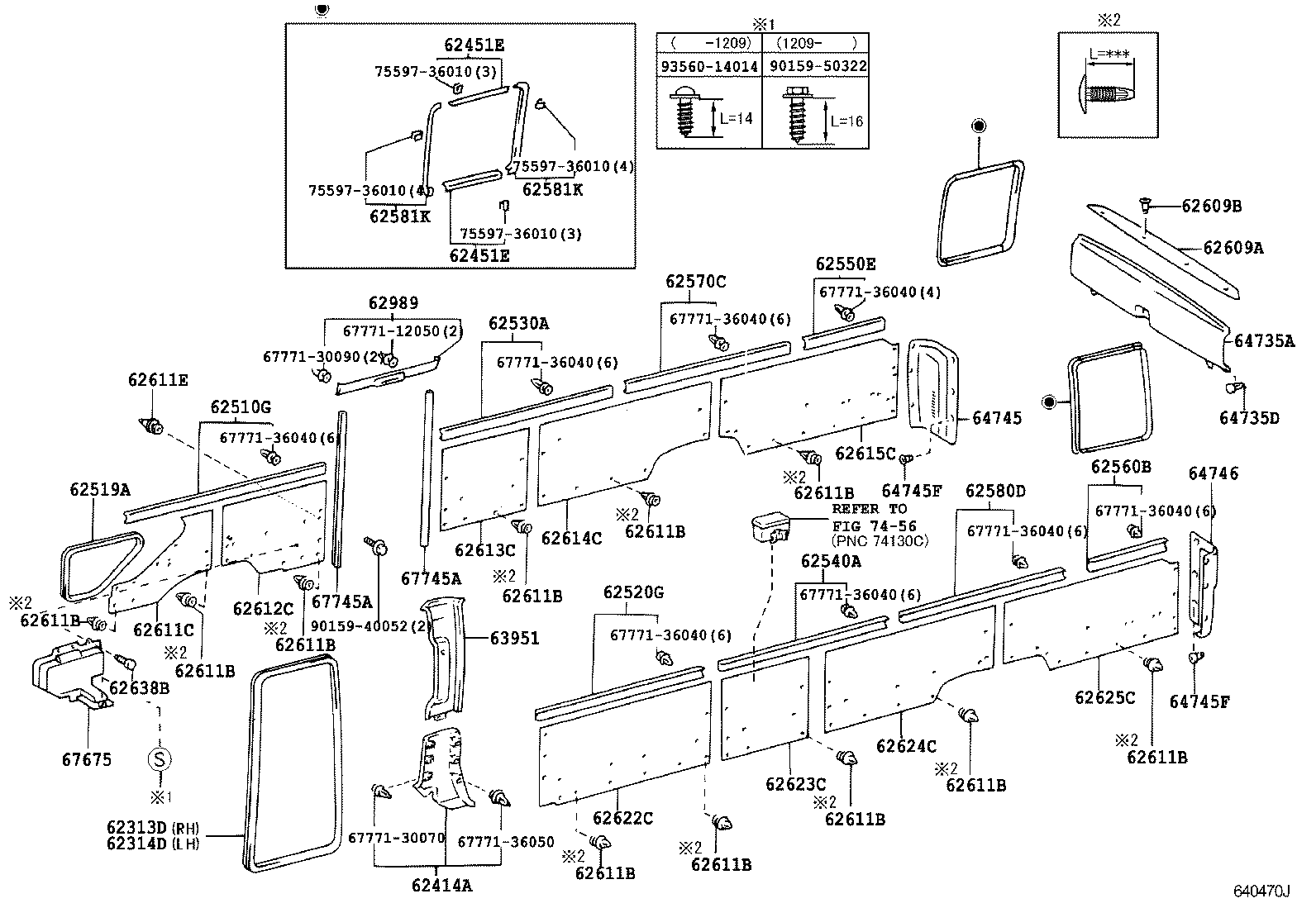90467-05009 CLIP (FOR ROOF SIDE GARNISH) product image
