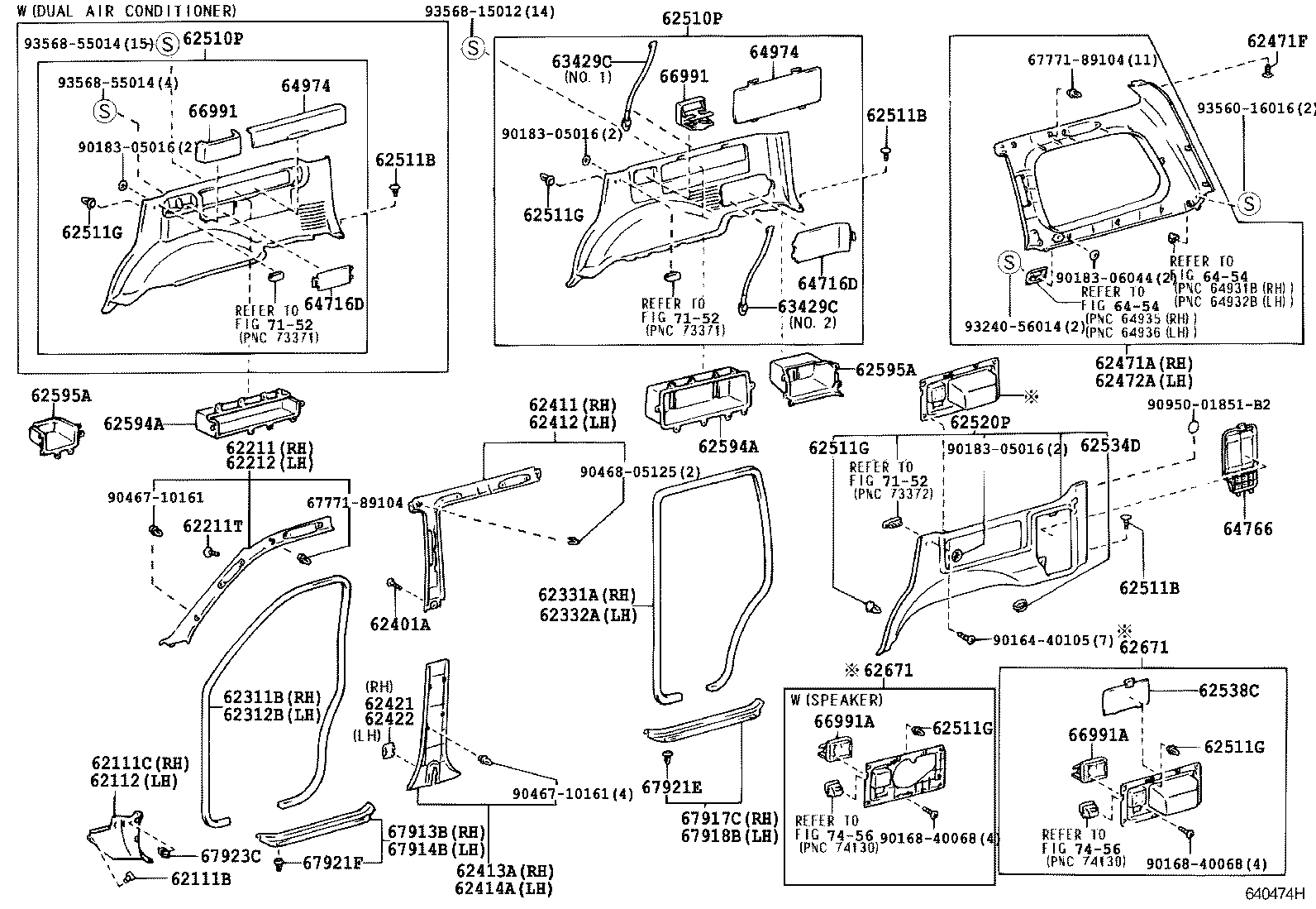 62312-60130 WEATHERSTRIP, FRONT DOOR OPENING TRIM, LH product image