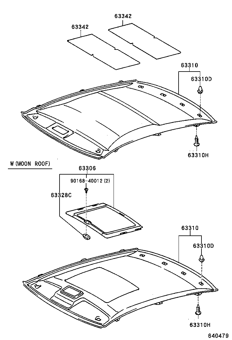63306-24040-07 TRIM SUB-ASSY, SUNSHADE product image