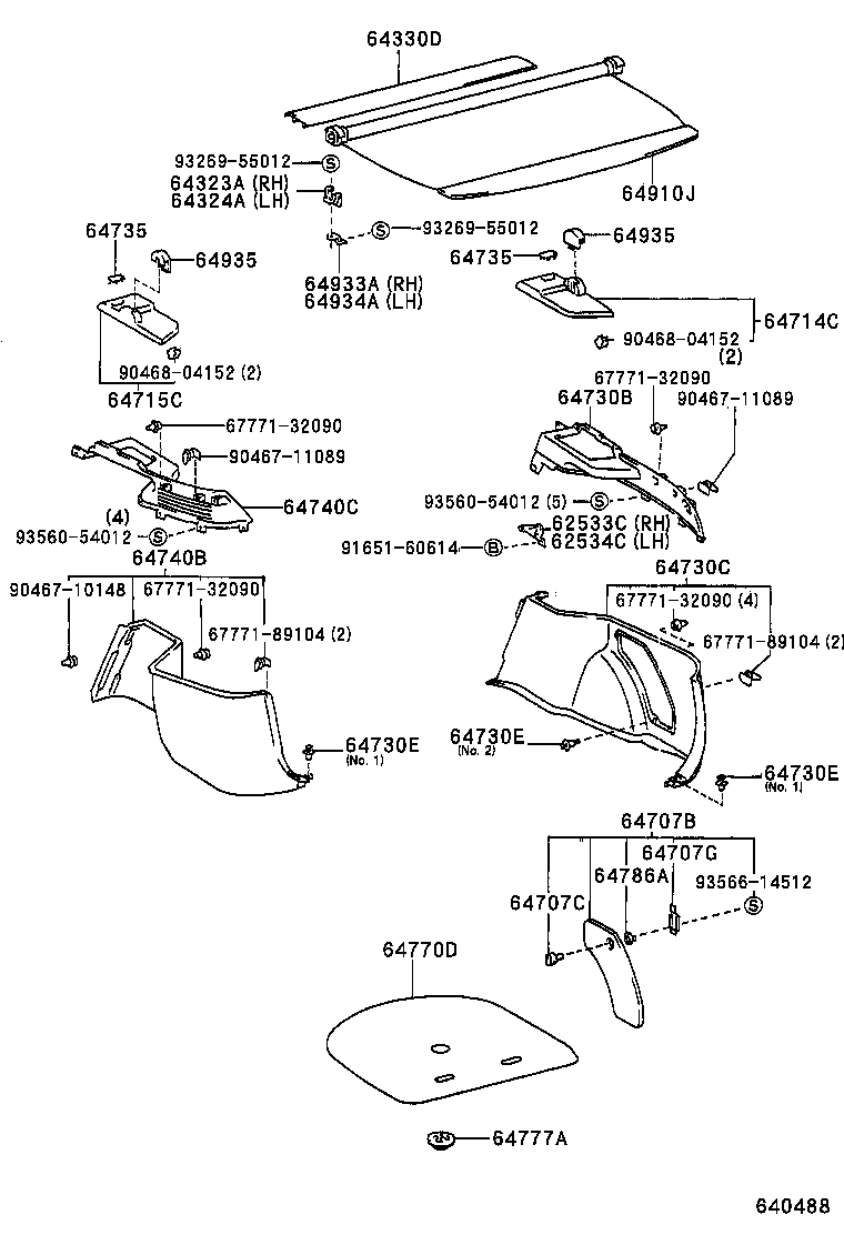 64732-21030-C1 BOARD, DECK TRIM SIDE, LH product image