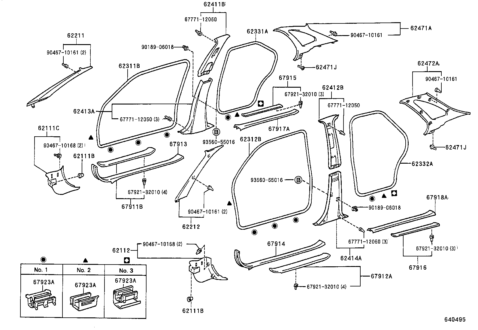 62311-20100-E1 WEATHERSTRIP, FRONT DOOR OPENING TRIM, RH product image