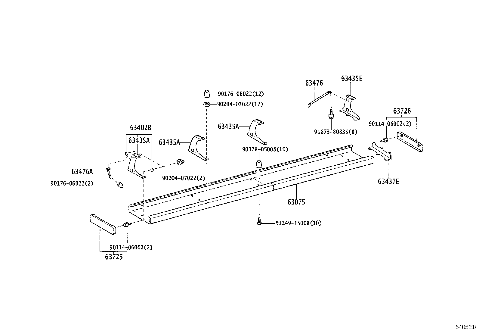 65923-36020 HOOK, CURTAIN product image