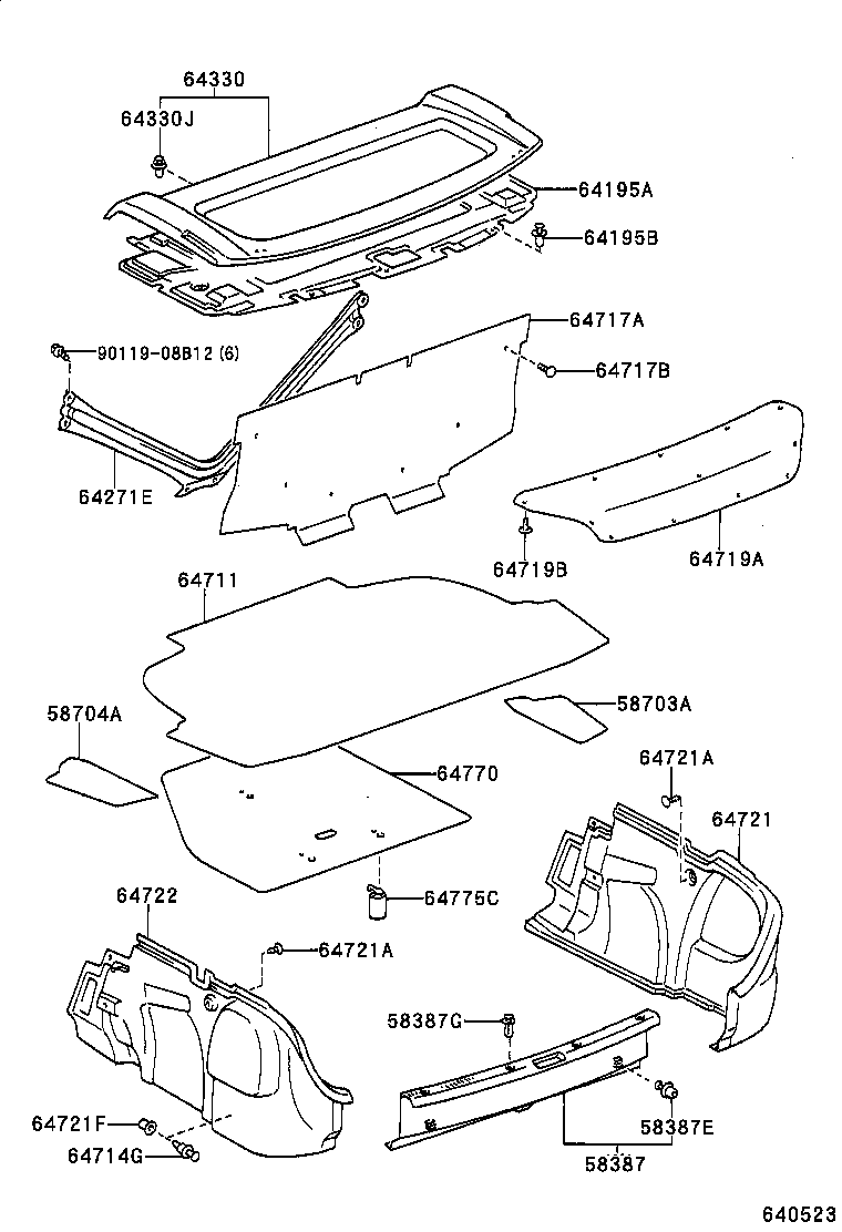 64770-32110 COVER ASSY, SPARE WHEEL product image