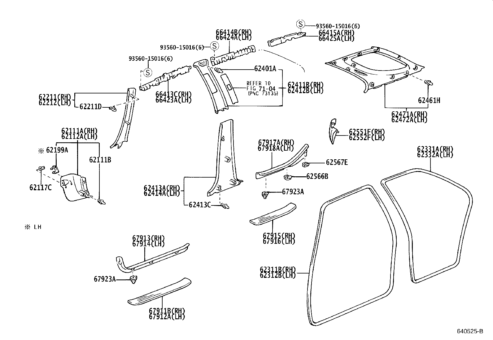 62567-32030 CLAMP, ROCKER PANEL INNER PROTECTOR, NO.2 product image