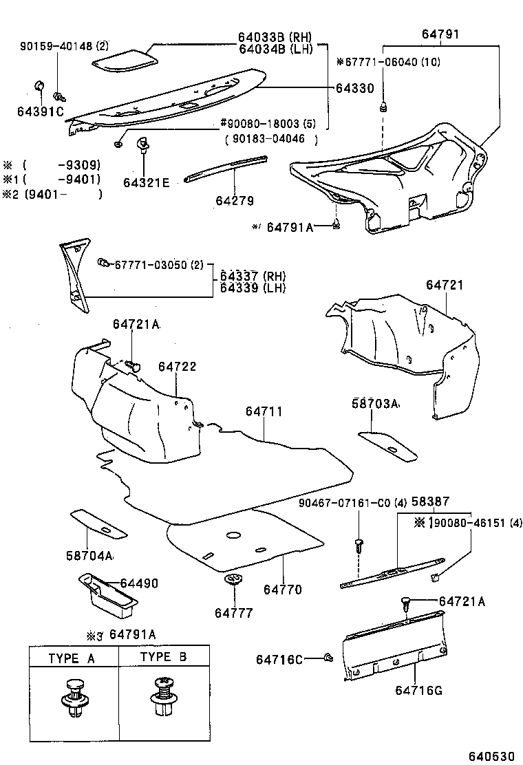 64330-AA040-K0 PANEL ASSY, PACKAGE TRAY TRIM product image