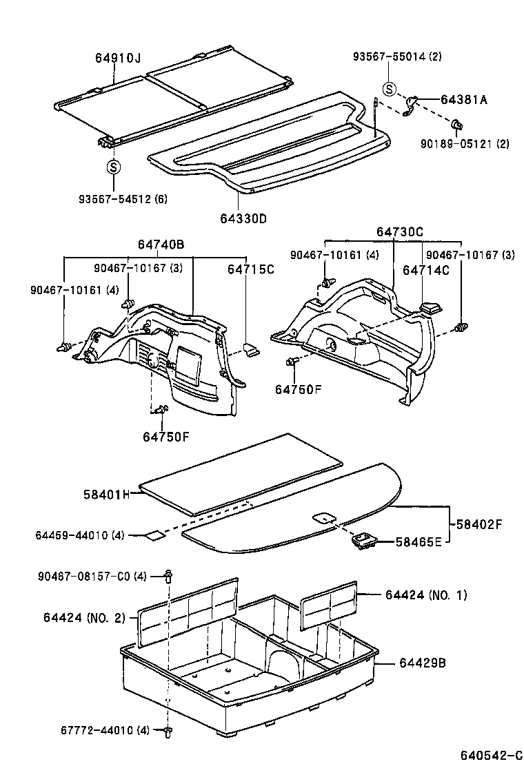 64429-44040-C0 BOX, LUGGAGE ROOM product image