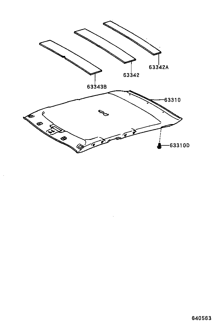 63341-02010 PAD, ROOF SILENCER, NO.2 product image