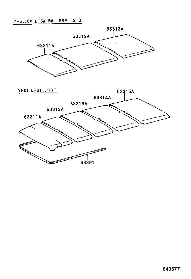 90468-04089 CLIP, ROOF HEADLINING product image