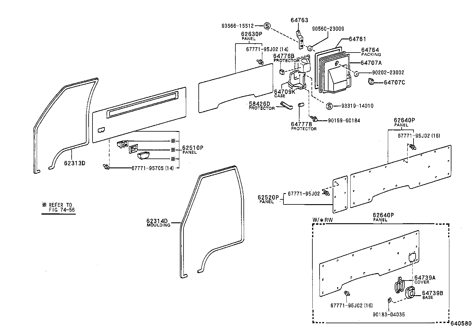 62311-95J02-B0 WEATHERSTRIP, FRONT DOOR OPENING TRIM, RH product image