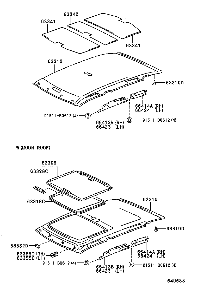 66415-53010 SPACER, SIDE RAIL, REAR NO.2 RH product image