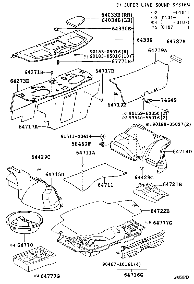 67771-26010 RETAINER, PACKAGE TRAY TRIM product image