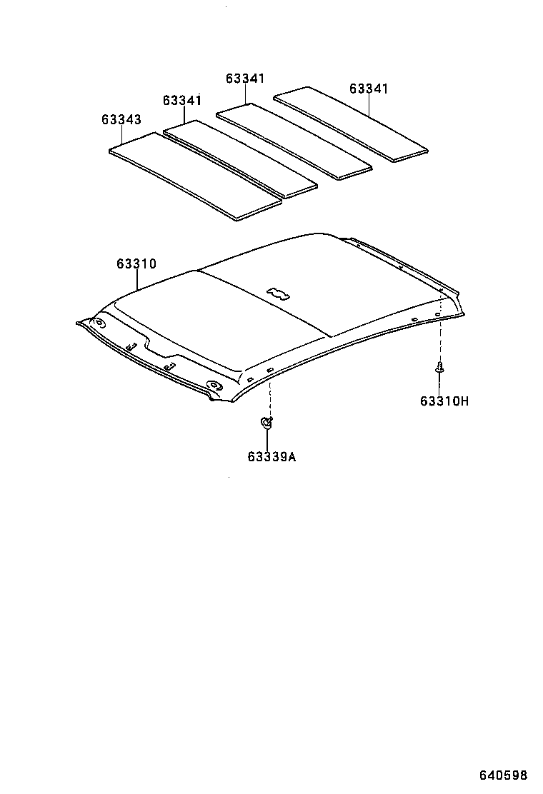 63339-52030-A0 COVER, ROOF HEADLINING SERVICE HOLE product image