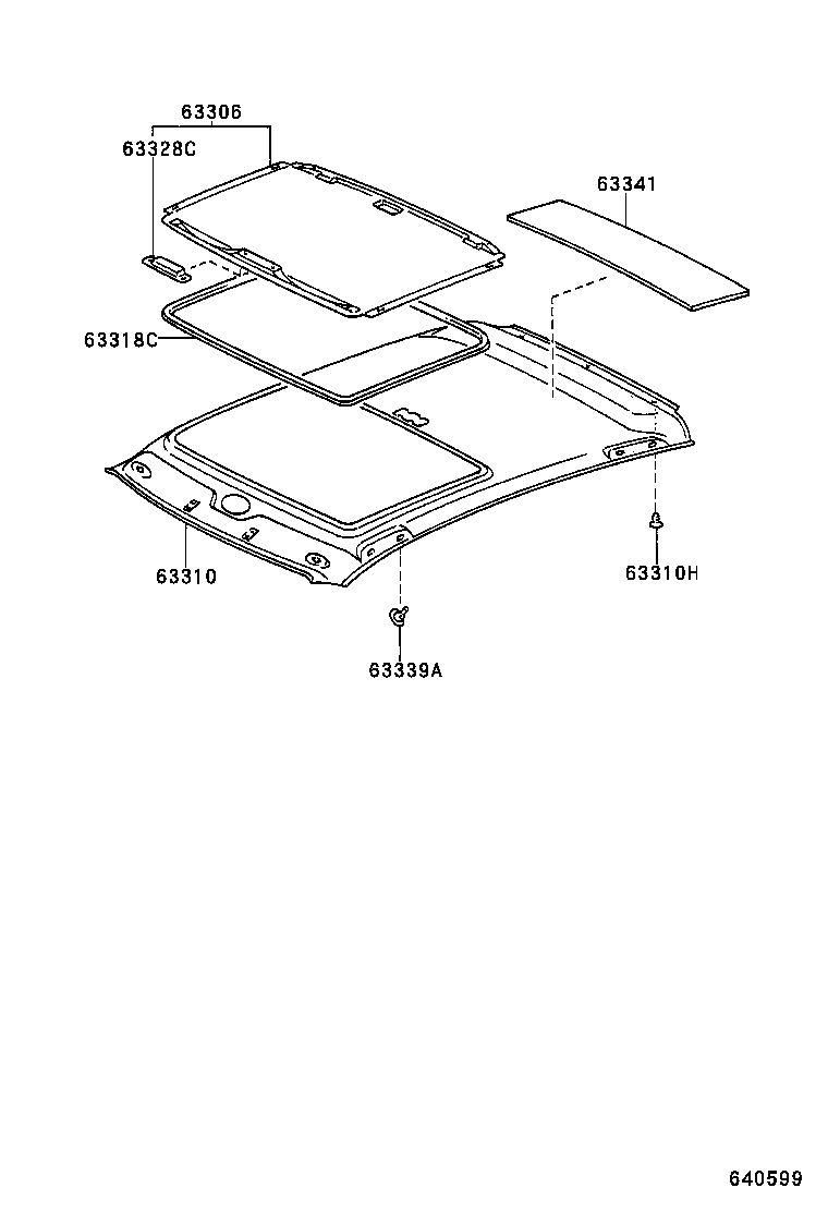 63341-52060 PAD, ROOF SILENCER, NO.1 product image