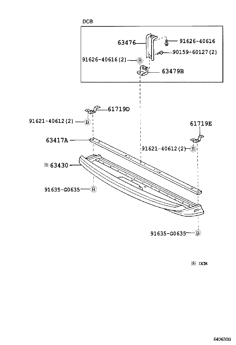 63417-37010 PLATE, ROOM RACK BOARD product image