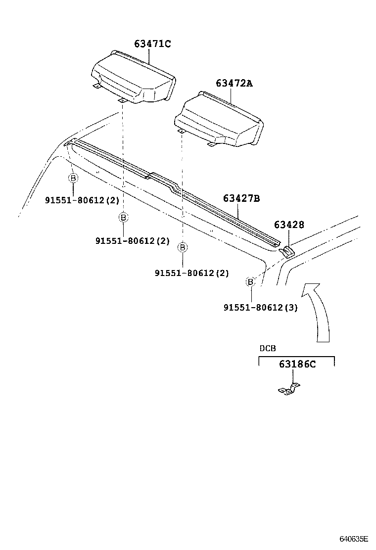 63401-37030 BRACKET, ROOM RACK FRAME product image