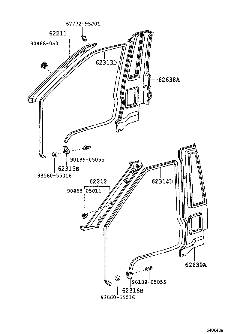 62318-27010-B0 COVER, FRONT DOOR OPENING TRIM, LH product image